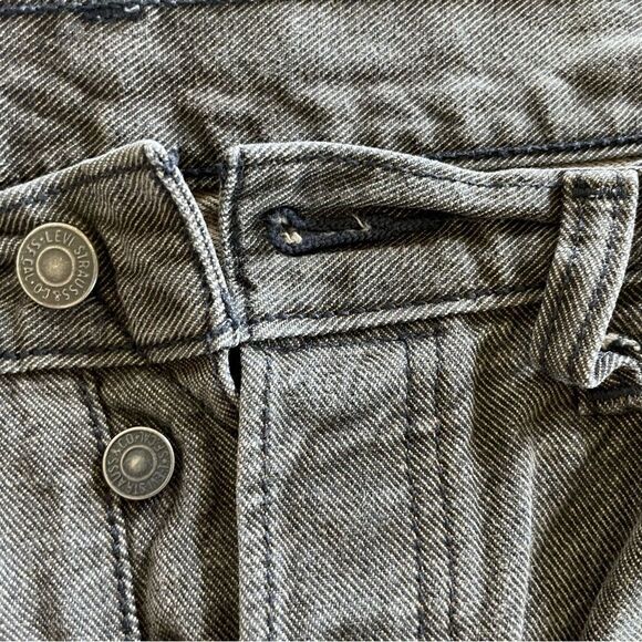 Levi Strauss & Co. Men's Gray Jeans Yellow Backing Button Fly Size 34/34 - Picture 3 of 12